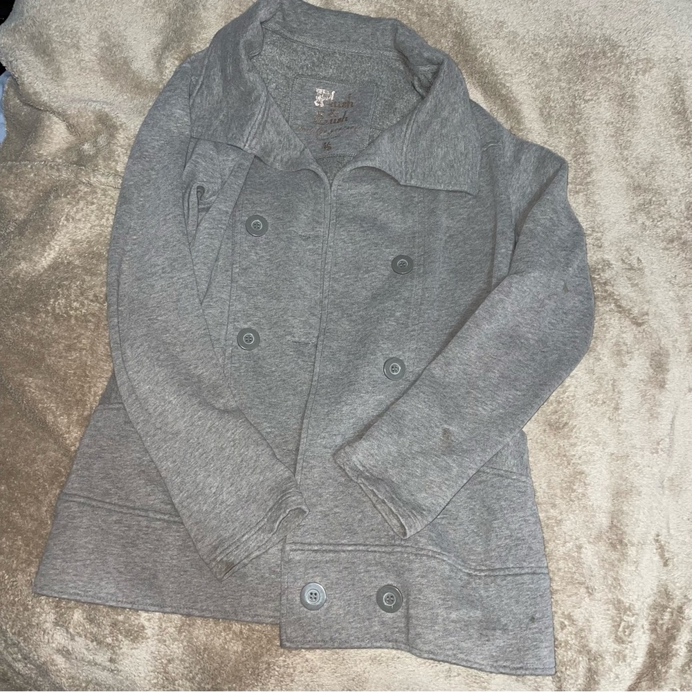 Warm gray pea coat
